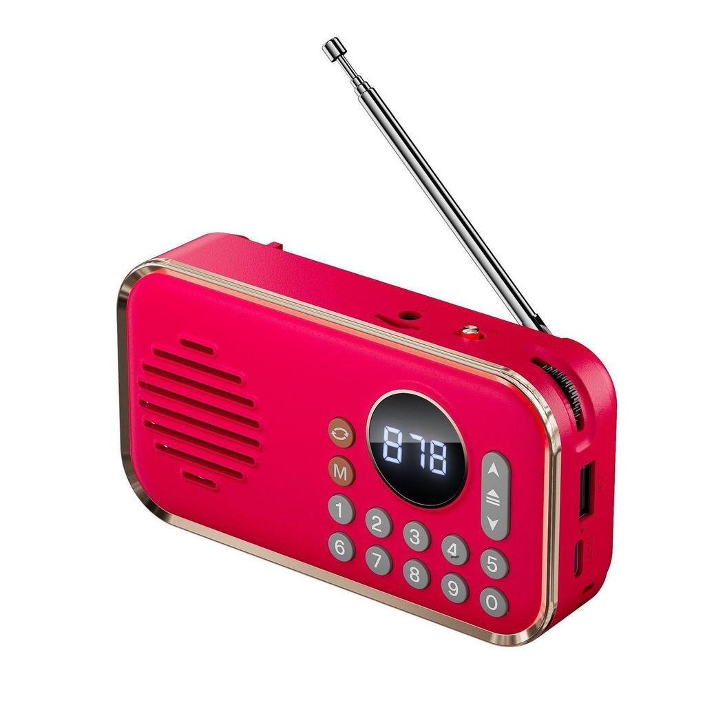 Rechargeable Outdoor Multi-Portable Speaker Radio with Digital Song Selection for Young Listeners