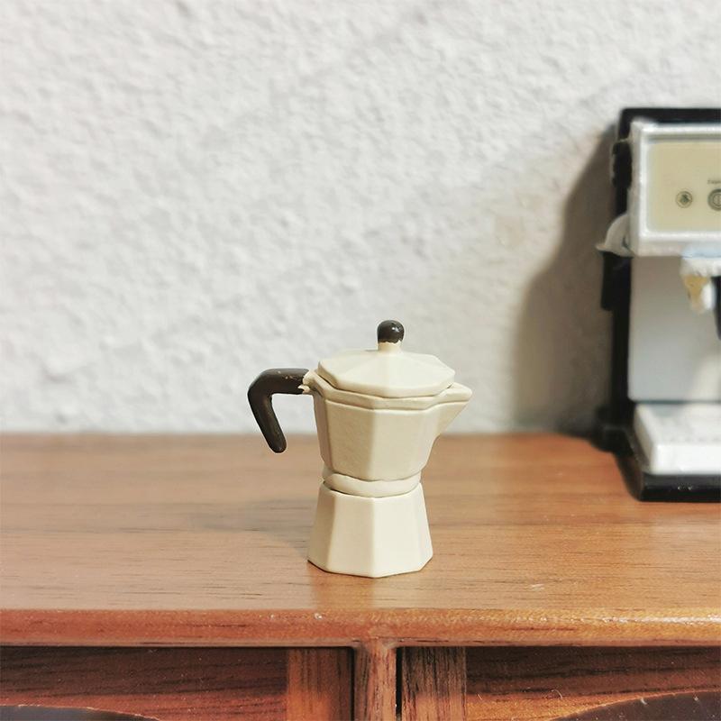 1/12 Dollhouse Simulation Coffee Machine Model Dollhouse Kitchen Decor Toys Dolls House Accessories Pretend Play Toy