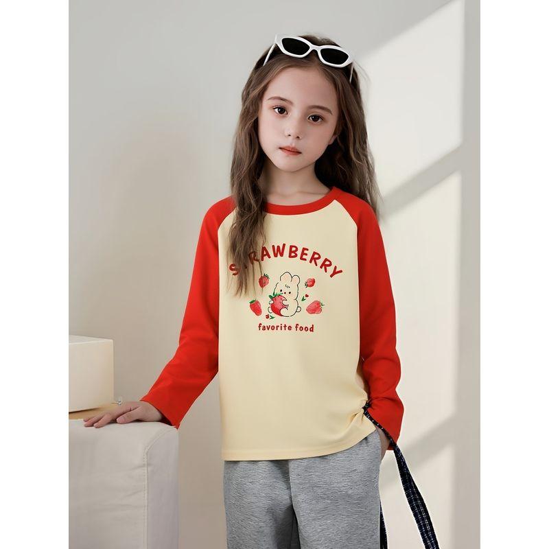 27Home Brand Export Children's Clothing Pure Cotton Bottoming Shirt for Girls and Babies Long-Sleeved T-Shirt 2026 Spring New Clothing