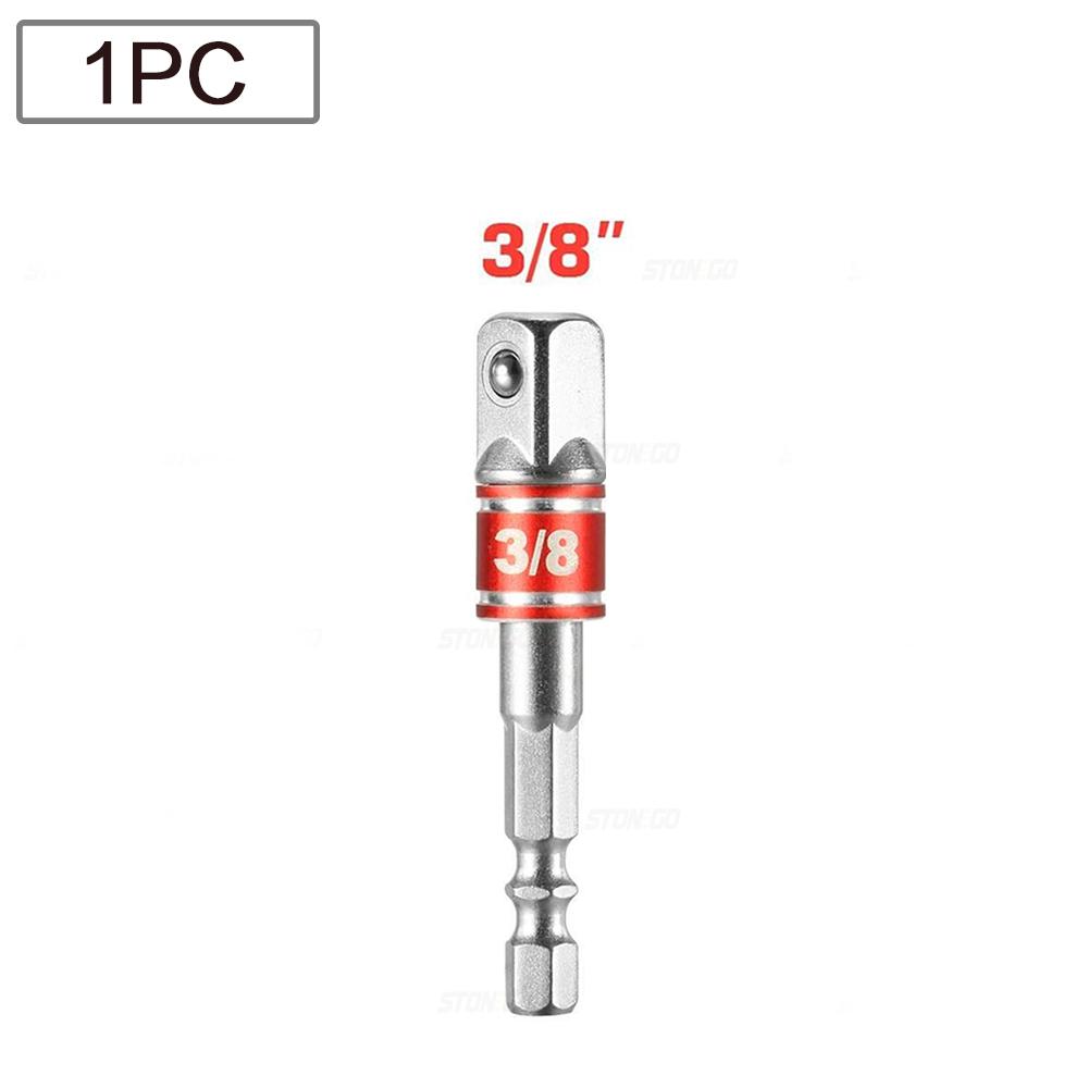 

STONEGO 1PC/3PCS Impact Grade Socket Adapter/Extension, Turns Power Drill Into High Speed Nut Driver 1/4 , 3/8 ,1/2