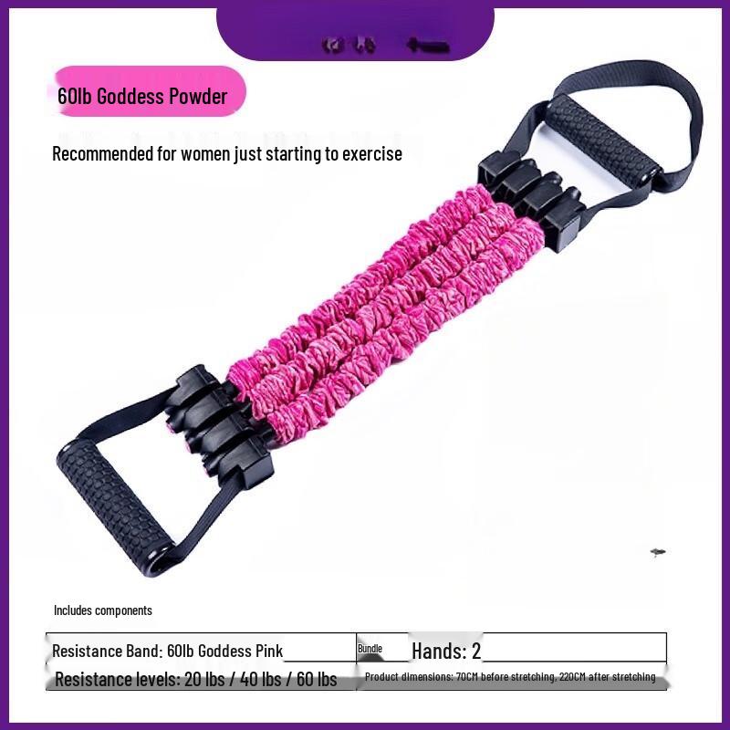 WEZHO 3-Hole Resistance Band Chest Expander