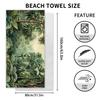 * Double-sided Velvet Sunscreen Beach Towel, Microfiber Quick-drying Towel, Printed Surf Beach Towel