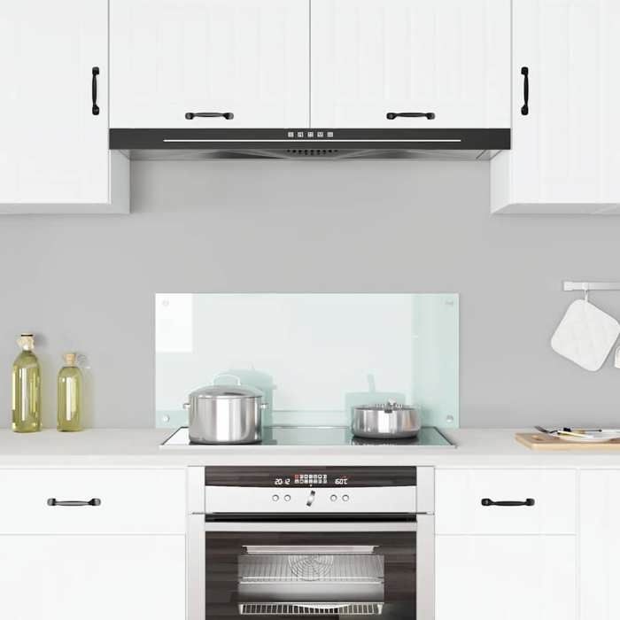 VidaXL Dosseret de cuisine Blanc 90x40 cm Verre trempé 249457
