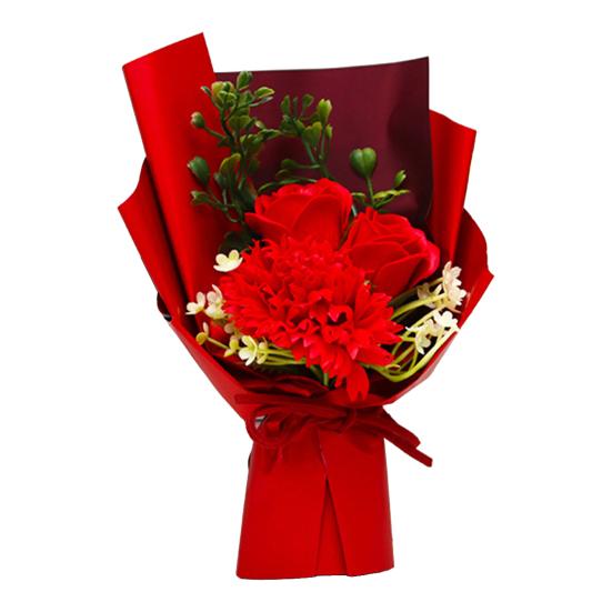 Soap Flower Bouquet Scented Artificial Carnation Rose Flower Bouquet for Women Mom Wife Best Friend Birthday Christmas Valentine's Day