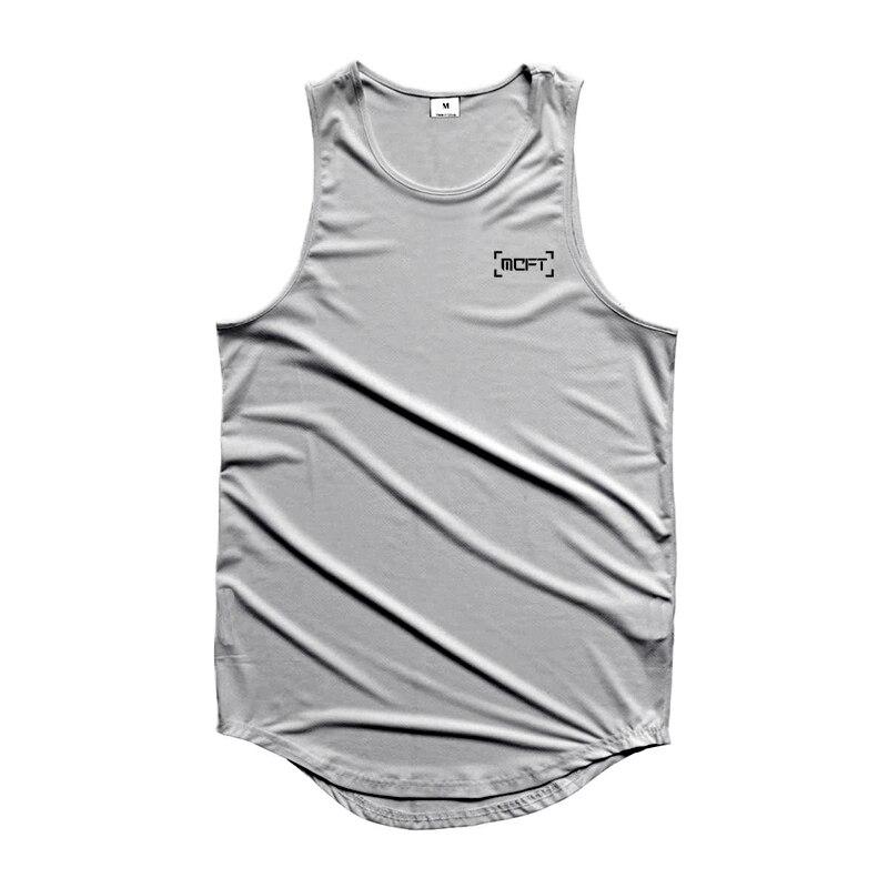 Muscleguys Summer Quick-drying T-shirt Fitness Vest Men's Running Marathon Sportswear Sleeveless Training Clothes Muscle Breathable Tanktop
