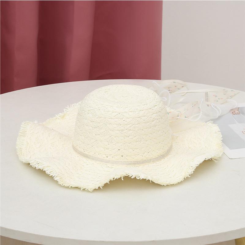 

Female Foldable Straw Hat With Adjustable Fit Sunshade For Beach And Garden
