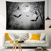 Halloween Hut Pumpkin Image Tapestry Halloween Decoration Party Background Wall Room Decoration Festival Home Decoration