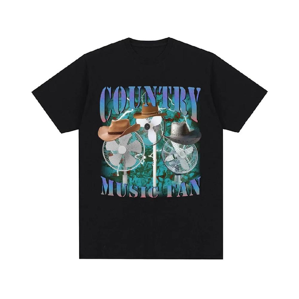 

Country Music Fan Funny Meme Graphic T Shirts Men Women Clothing Summer Cotton Fashion Harajuku Oversized Short Sleeve T-shirts XXXXXL чорний