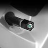 Brelok z logo samochodu i kapslem na wentyl opony, akcesoria samochodowe dla Skoda Octavia Rapid Kodiaq Karoq Fabia Kamiq Superb Derivative Vision A5 A7