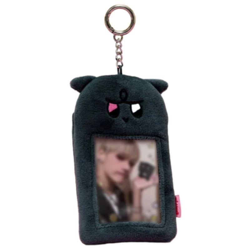 Mighteez Fotokartenhalter Schlüsselanhänger – Niedlicher Plüsch K-Pop Anhänger