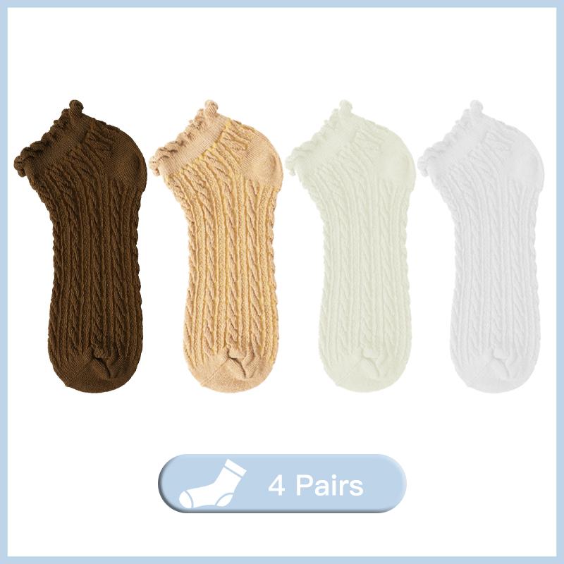Kvinner pustende sokker Kvinnelige hule sokker Vårkoreanske jenter Søte tidevann jenter Twist Sokker