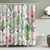 Elegant Floral Pattern Waterproof Shower Curtain Bathroom Decor Ideal For Updating Bathroom Style Effortlessly Elevate Space