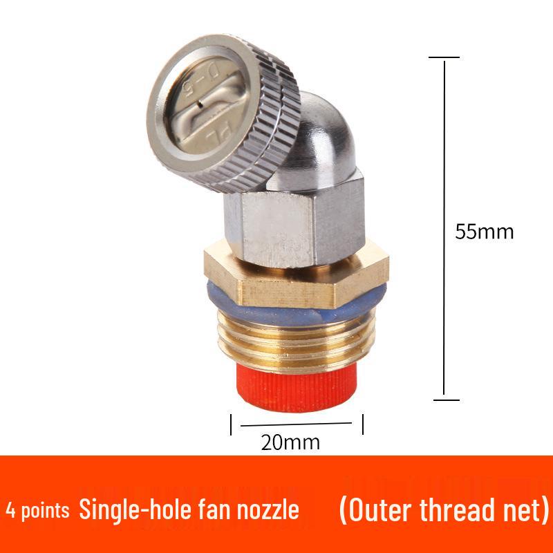 All-Copper Atomizing Nozzle for Dust Control and Cooling in Construction Sites and Agriculture