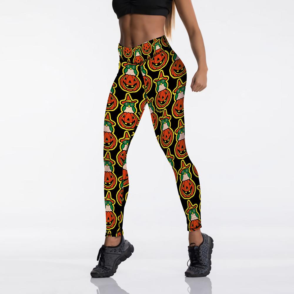 Pumpkin Print Pattern Women Leggings