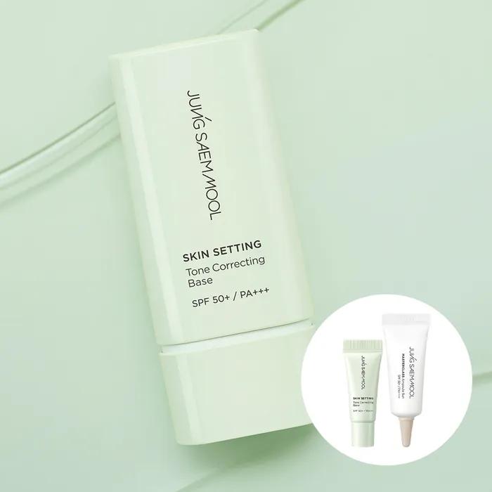 Jung Saem Mool Skin Setting Tone Correcting Base (Tone Correcting Base 3ml + Ampoule Sun 5ml) Tone Correcting Base