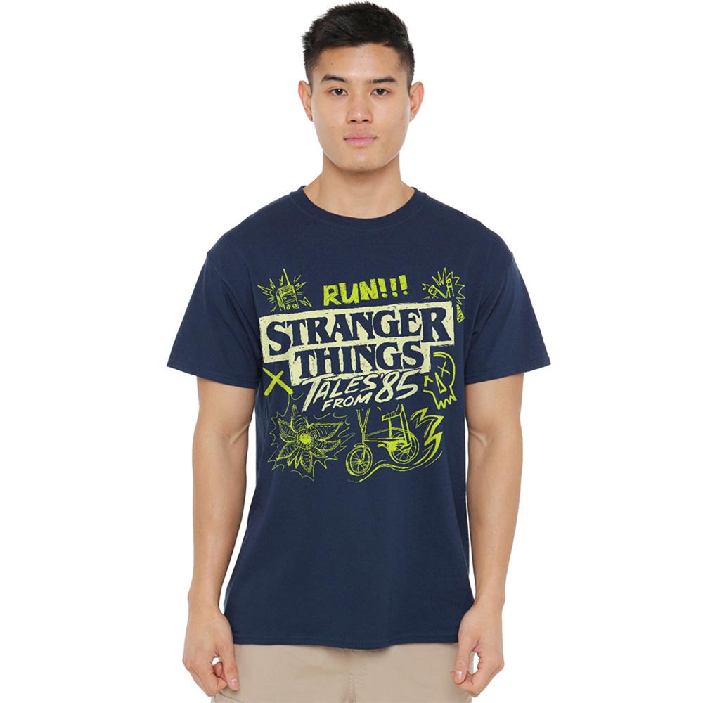 Stranger Things: Tales from ´85 Unisex Adult Graffiti Glow T-Shirt