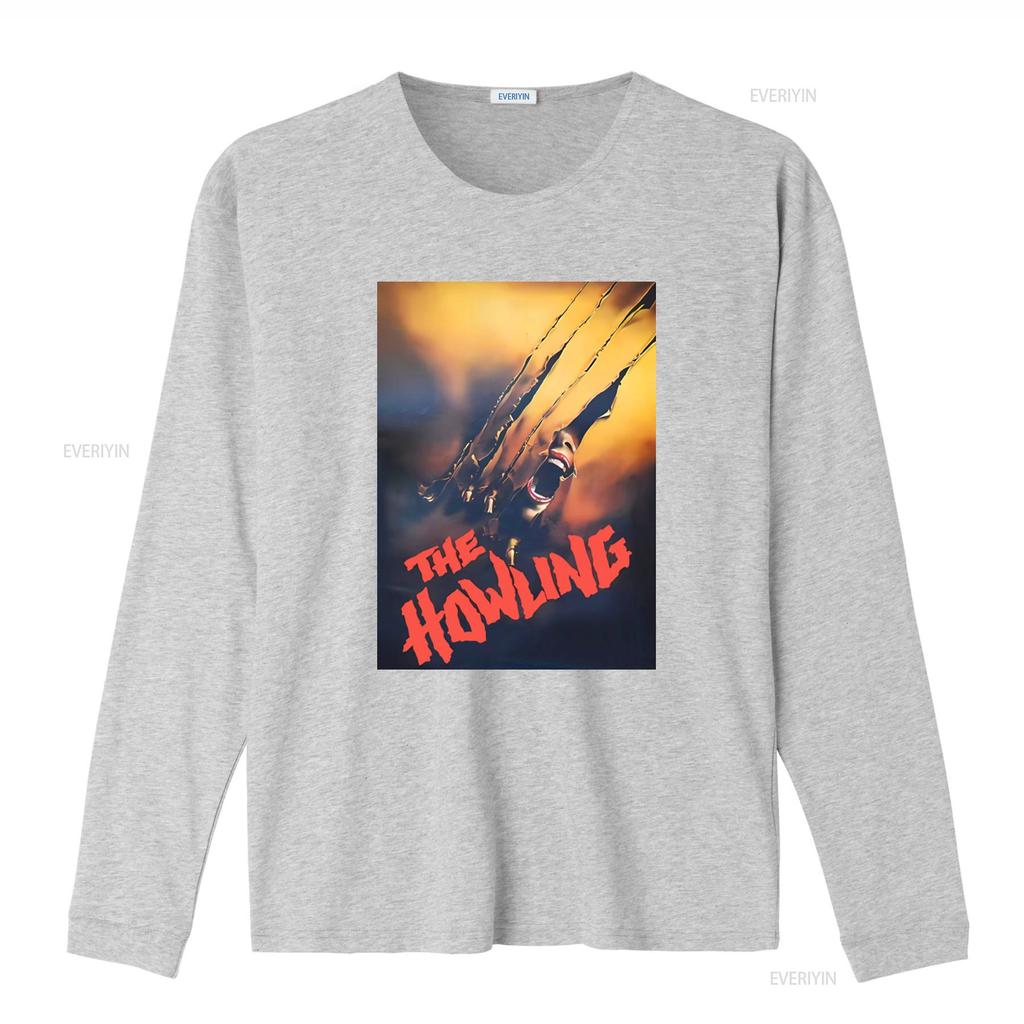 80s The Howling Horror Movie Promo Poster 1981 Spooky Film T shirt vintage Washed Comfortable Unisex Stretched streetwear