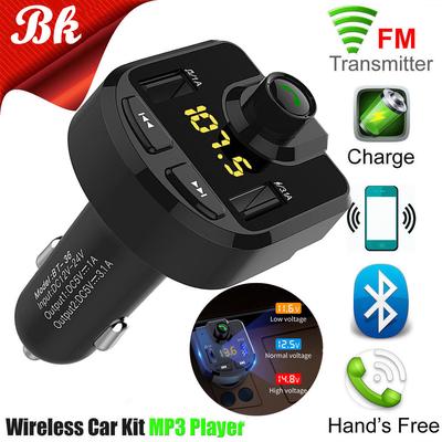 FM Transmitter Bluetooth Car Kit Wireless Radio Adapter USB Charger Mp3 Player