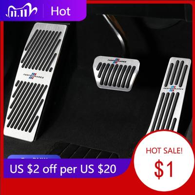 2025 Hot Car Brake Foot Rest Pedal Cover Alloy Rubber Gas Pedal Protector For X3 X5 M5 M3 E46 E90 E60 F10 E39 F30 E36 G30 E8