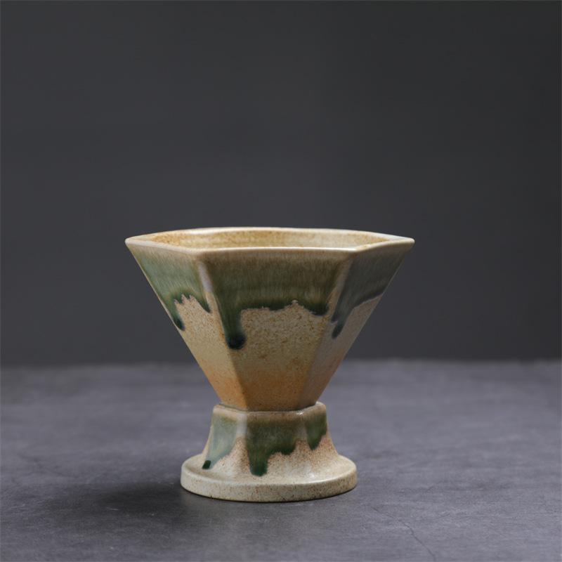 Creative Ceramic Cup Light Luxury Coffee Cup Saucer Set Retro Design Water Cup Afternoon Tea Cup