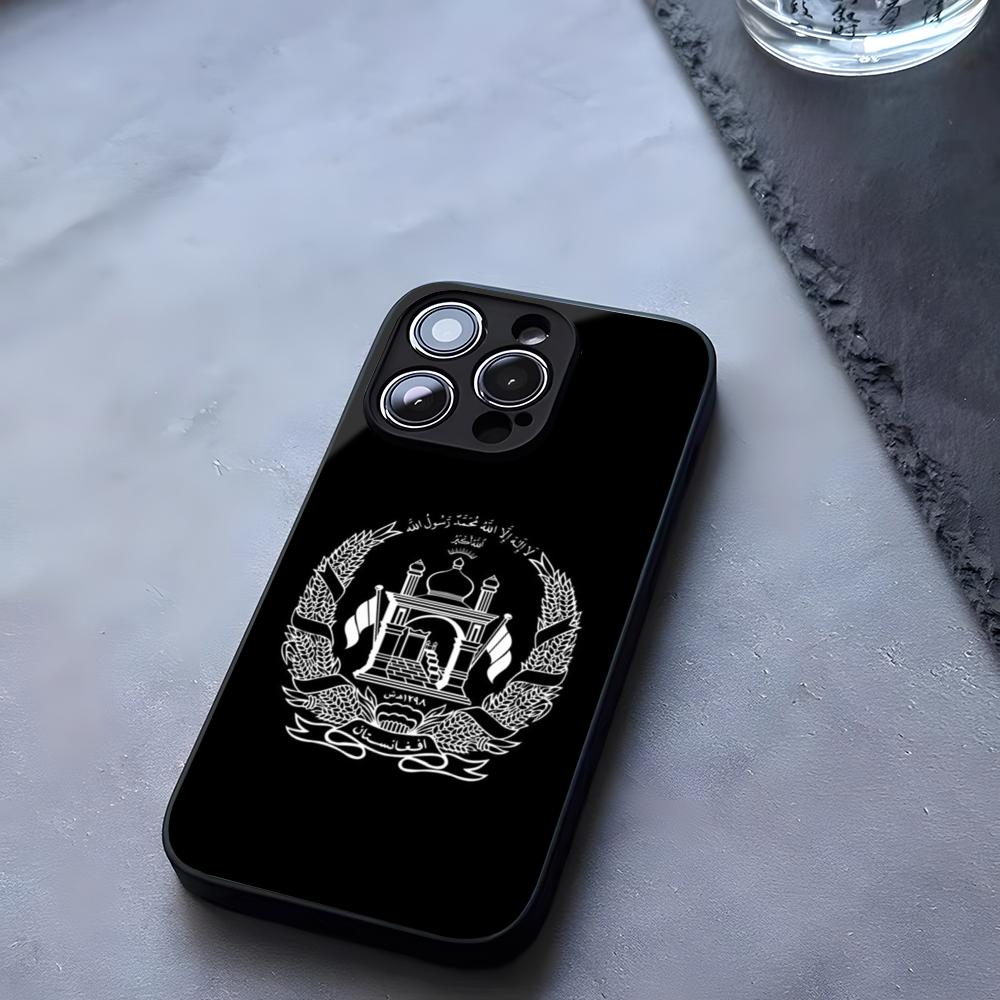 Afghan Afghanistan Flag Phone Case Tempered Glass For IPhone 17 13 14 16 12 15 11 Pro Max Plus Mini X XR SE2020 Coque