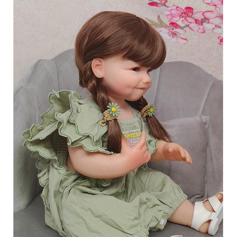 55 см силиконовая кукла реборн всего тела — фото 3