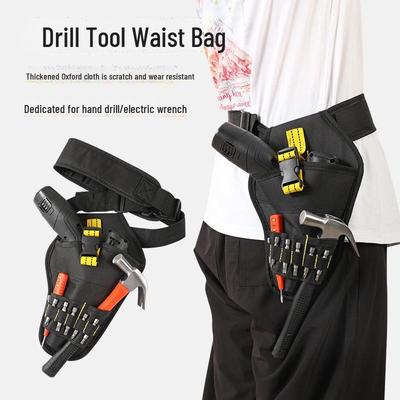 Multifunctional Waterproof Electrician's Tool Bag - Wear-Resistant, Thickened Oxford Cloth Waist Bag