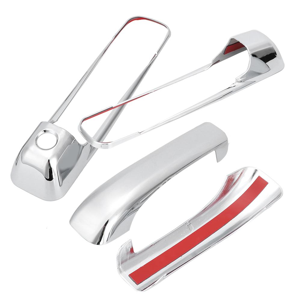 Chrome Door Handle Trim Cover 2 Door with 1 Keyhole Fit for Dodge Ram 1500 2009 2015