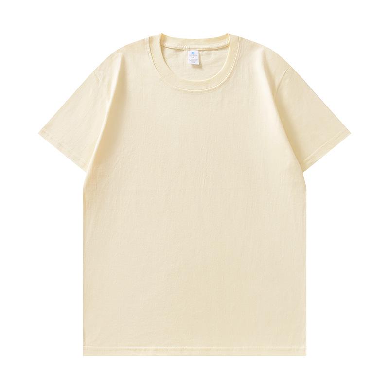 Versatile Youthful Short-Sleeve Pure Cotton T-Shirt - Summer Collection in Black, White, Beige, Pink