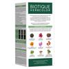 Biotique Herbcolor Ammoniakfreie Haarfarbe 50g + 110ml, Naturschwarz 1N, 9 Bio-Kräuterextrakte, Grauabdeckung, 26 Wäschen