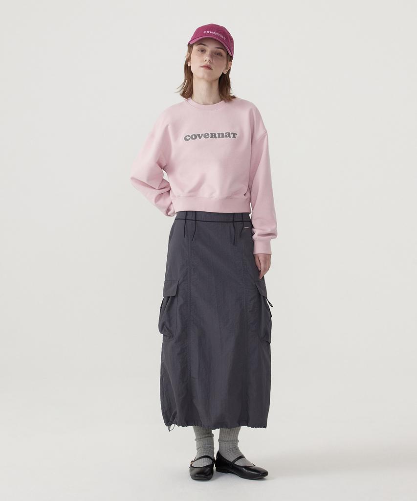 COVERNAT WOMAN Cooper Logo Sweatshirt Light Pink