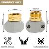 A96I-Garden Hose Repair Kit, Aluminum Alloy Garden Hose End Mender,Fit 5/8In&3/4In Garden Hose Connector,With 4 Hose Washers