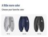 Boys' Fleece-Lined Velvet Sweatpants: Thin, Autumn/Winter Outdoor Wear, Year of the Horse Design.