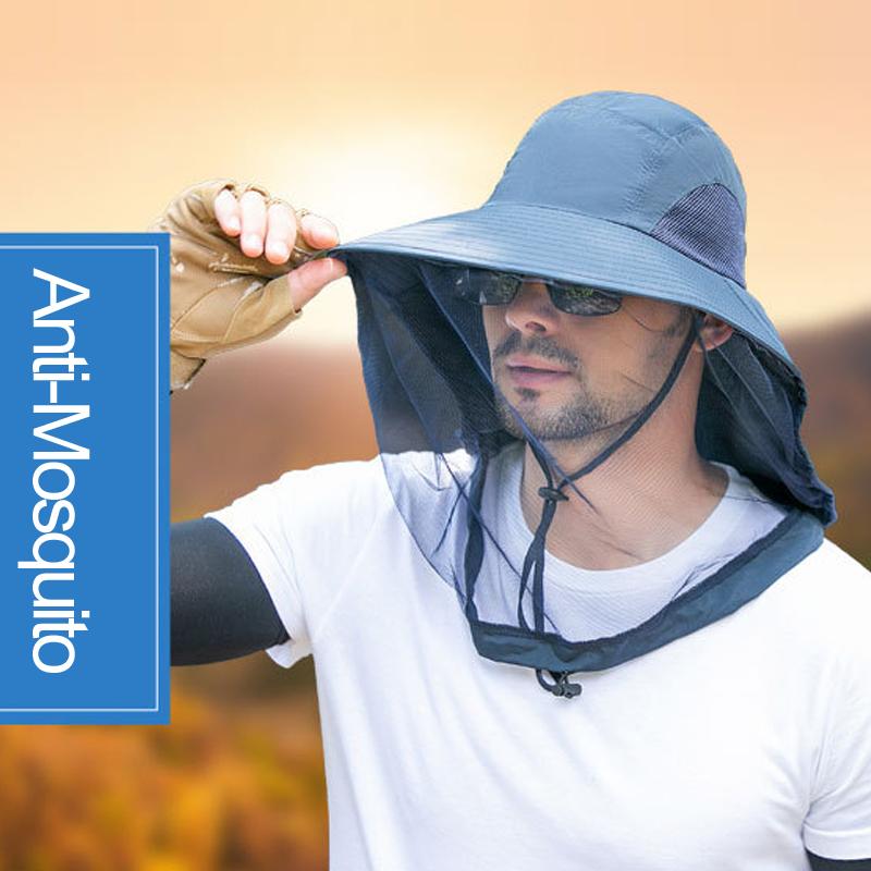 1pc Women and Men's Bucket Hat Anti Mosquito with Net Mesh for Summer Outdoor Breathable Fishing Gardening Hat