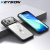 KEYSION Shockproof Transparent Case for MagSafe for iPhone 17 Pro Max Clear TPU+PC Magnetic Wireless Charging Phone Back Cover