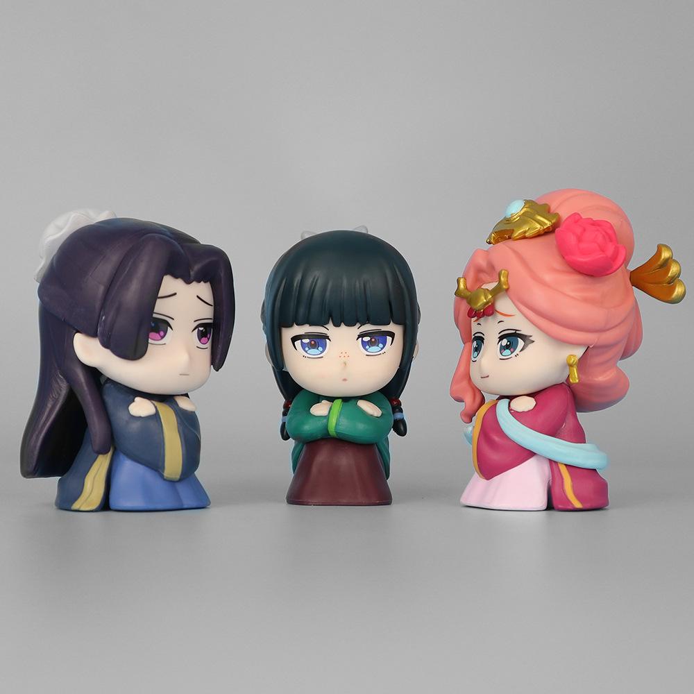 5pcs/set Anime The Apothecary Diaries MaoMao Jinshi Cute Action Model Figure Toys 9CM