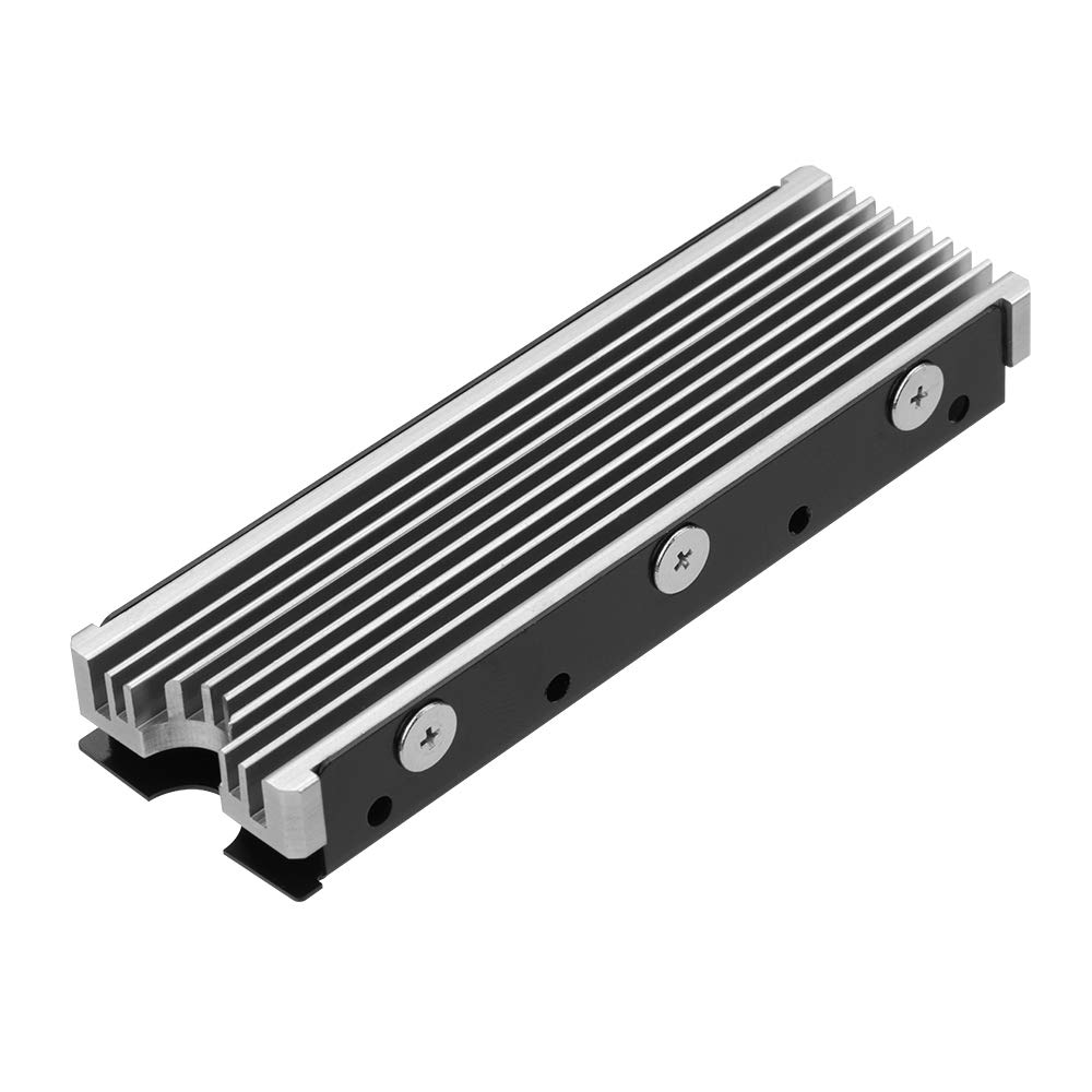 2280mm SSD PCIE NVMe SSD with Thermal Silicone Pad for M.2 Double-Sided Heatsink, M.2 PC/PS5 (Silver)