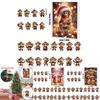 Christmas Advent Calendar With 24 Acrylic Monkey Ornaments For Kids And Family Holiday Decor