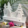 Christmas Tree House Candle Holder Silicone Mold Set DIY Christmas Ornament Cement Plaster Casting Craft Making Decoration Mold