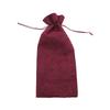Sacs à vin en jute rustique et toile de jute avec cordon de serrage, housses pour bouteilles de vin, emballage réutilisable pour bouteille, sac cadeau pour vin, manchon pour bouteille