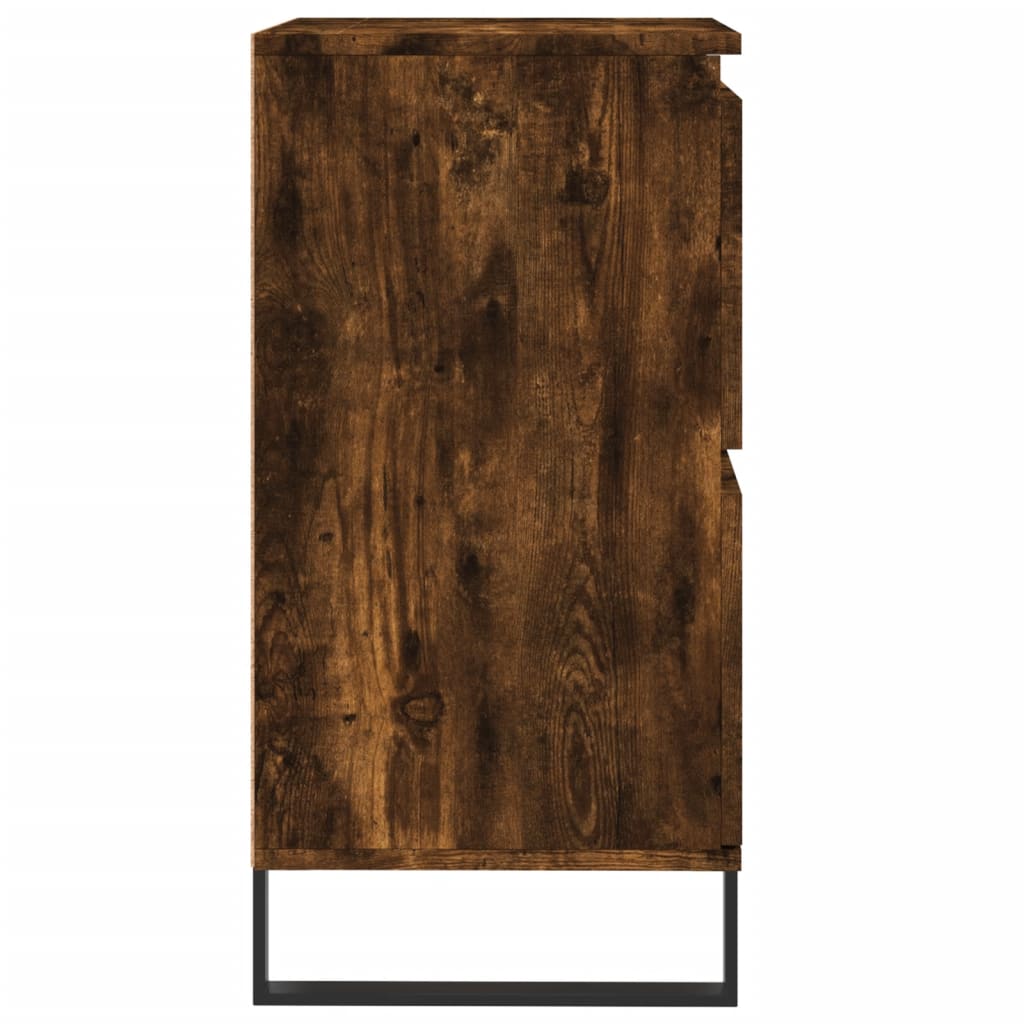 Sideboards 2 pcs Smoked Oak Wood Based Material