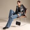 RAIN.CUN Women's 2024 High-Waist Straight-Leg Jeans