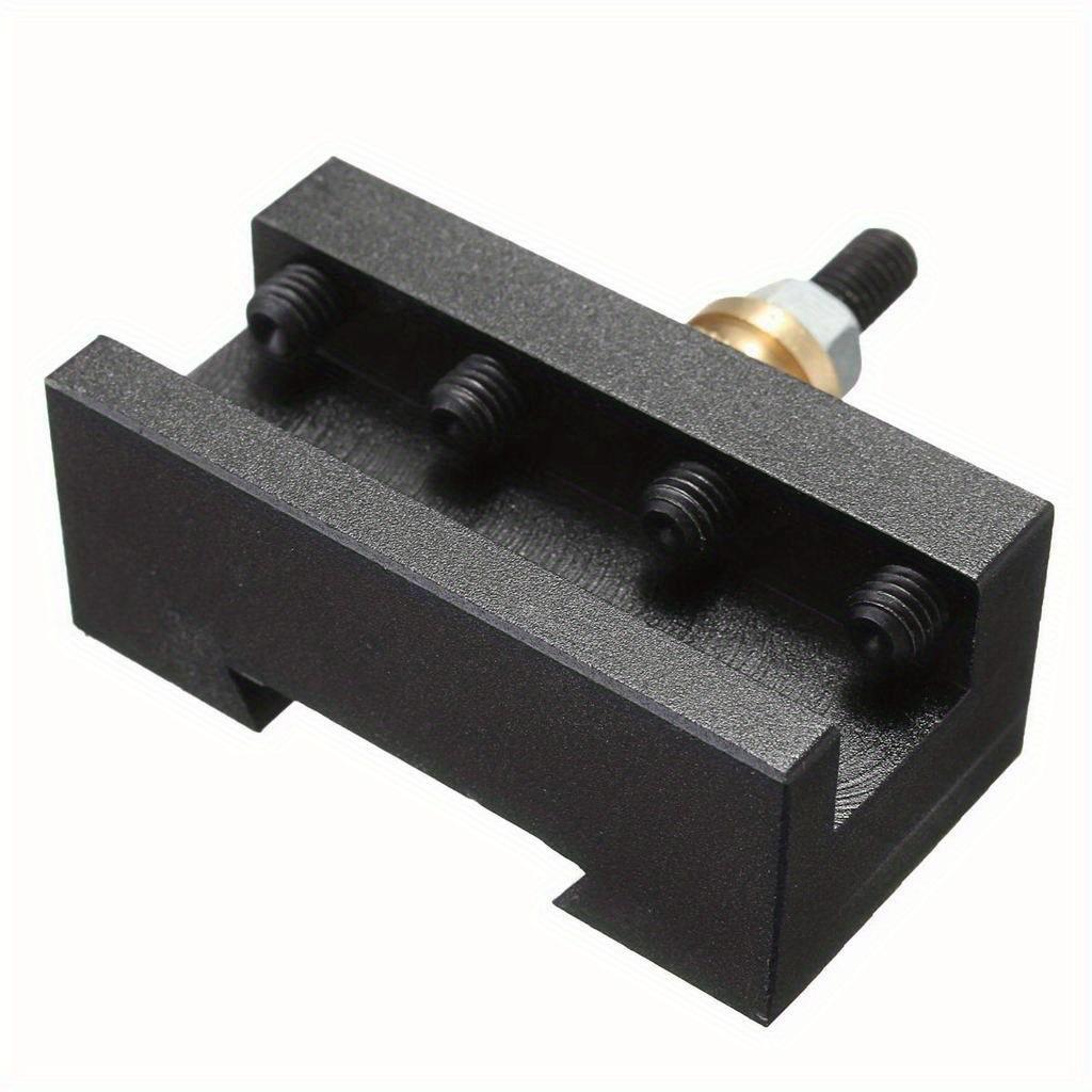 American Quick Change Tool Post Set: 2-Piece Tool Holder & 4-Piece Decoration Rod for 210 Lathe Turning Fixture