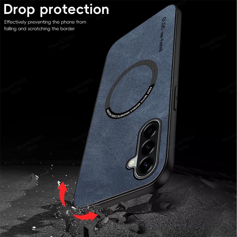 For Magsafe Phone Case For Samsung Galaxy A56 A55 A54 A53 A36 A35 A26 A34 A71 A51 A52 A32 A22 A13 Wireless Charging Cover Fundas