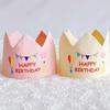 Handmade Birthday Crowned Hat For Baby First Birthday Party Photography Soft Cloth Embroidered Keepsake Accessory
