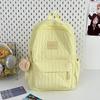 Schoolbag Solid Color Backpack 1011 New Junior High School Girls High School College Students School Bag Women Travel Lightweight Small Backpack