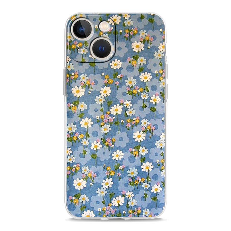 Handyhülle Für iPhone 17 Hüllen iPhone Air 16 15 12 13 14 Pro Max 7 8 Plus 16Pro iPhone11 Klare Weiche Hülle Blumenkunst
