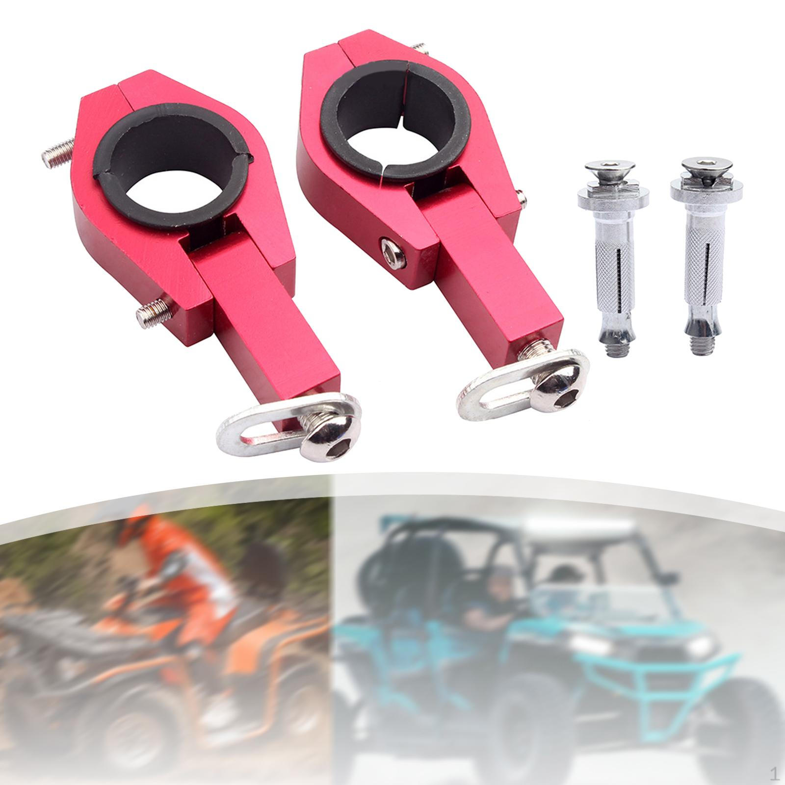 

Clamp Hand Guard Handlebar Bracket Modified Mount Kit for Most Motorcycle червоний