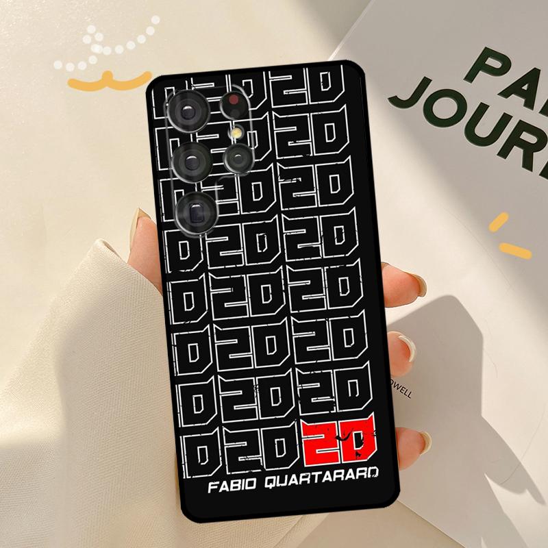 Moto NO.20 Fabio Quartararo Case For Samsung Galaxy S23 S21 S22 Ultra Note 20 S20 FE S8 S9 S10 Note 10 Plus Phone Shell