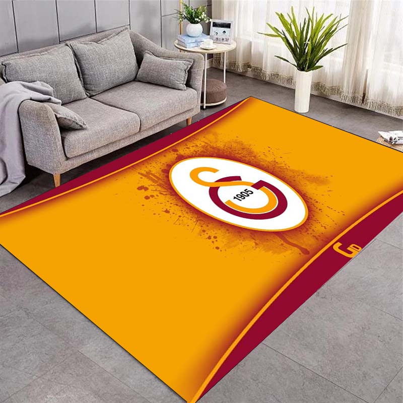 Lion Graphic Football Club Print Non‑Slip Rug, Sports Fan Decor Carpet for Living Room Bedroom Home Decoration